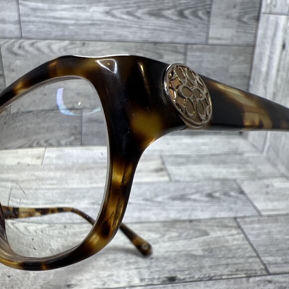 Coach Eyeglasses Women's HC 6009 (Violet) 52-16-135 Spotty Tort FOR FRAMES ONLY - Picture 7 of 9